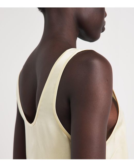 Anine Bing Natural Silk Lea Tank Top