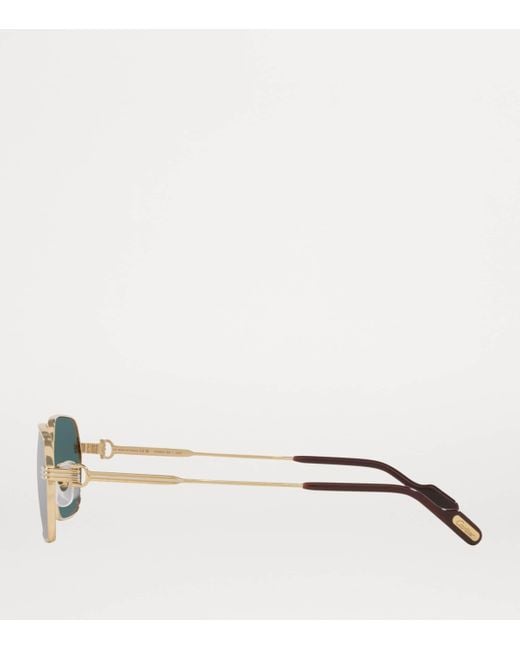 Cartier Green Première De Rectangular Sunglasses for men