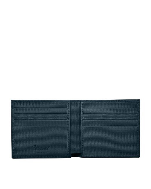 Chopard Blue Small Leather Classic Bifold Wallet