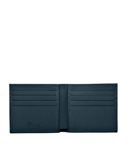 Chopard Blue Small Leather Classic Bifold Wallet