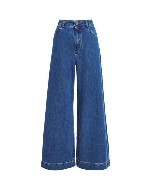 Weekend by Maxmara Blue Wide-Leg Jeans