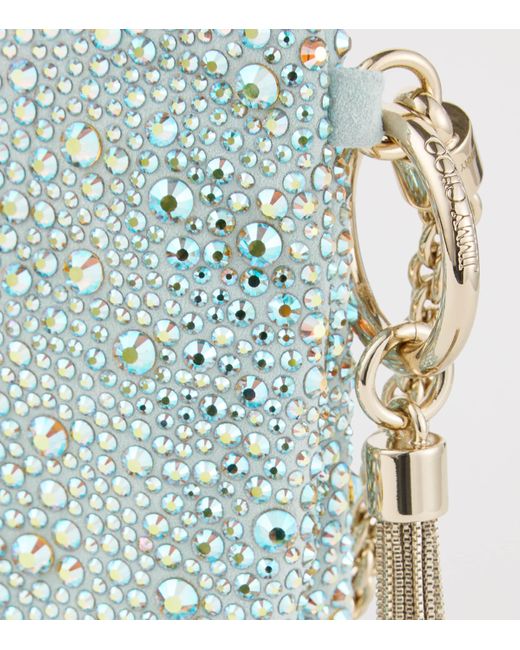 Jimmy Choo Multicolor Mini Crystal-Embellished Callie Clutch Bag