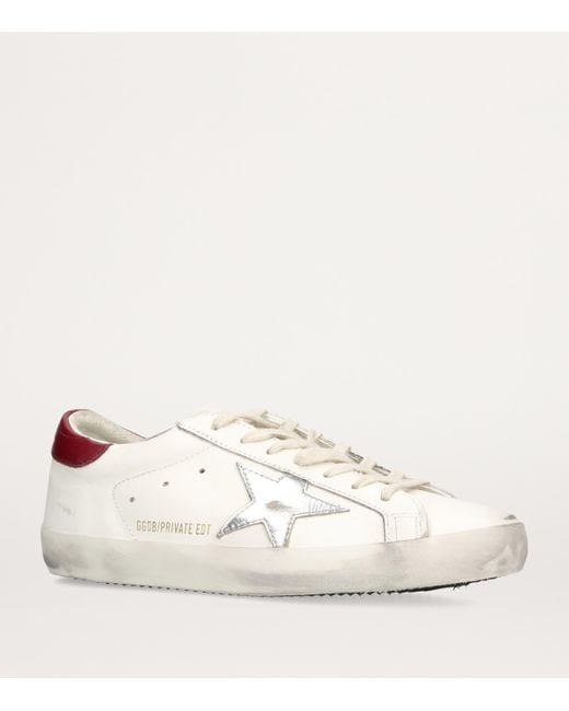 Golden Goose Deluxe Brand White Leather Super-Star Sneakers for men