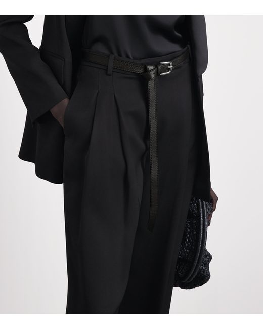 Eleventy Black Leather Belt