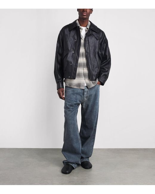 Won Hundred Gray Check Pete Shirt for men