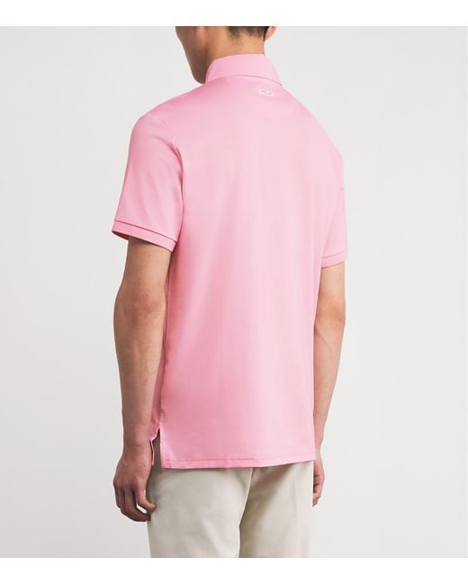 Ralph Lauren Pink Airflow Polo Shirt for men