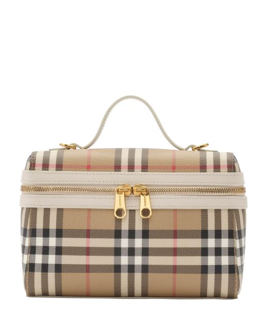 Burberry Metallic Check Vanity Bag