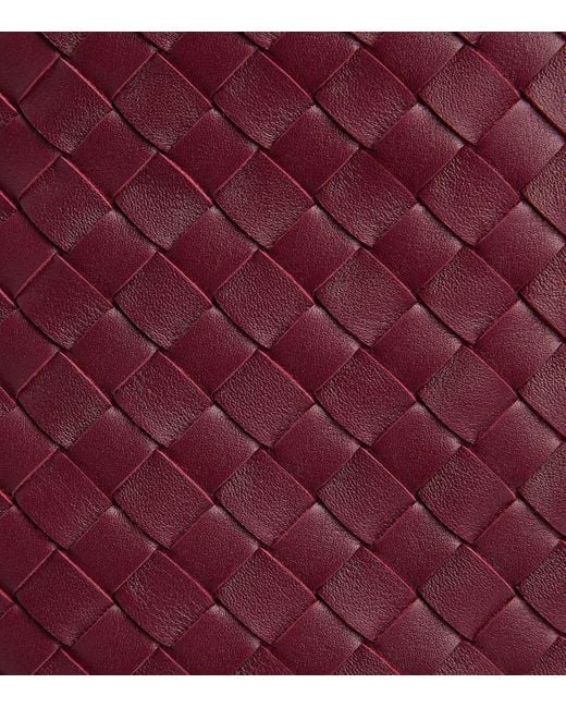 Bottega Veneta Purple Leather Pinacoteca Tote Bag