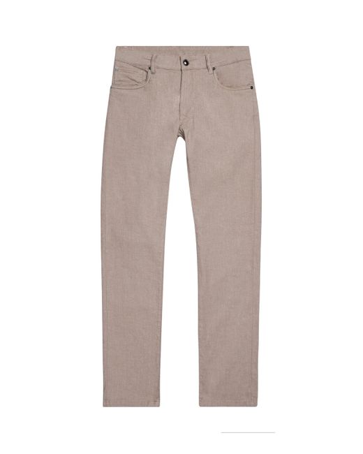 Pal Zileri Gray Denim Melange Trousers for men
