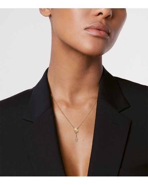 Chanel Metallic And Diamond Extrait De N°5 Necklace