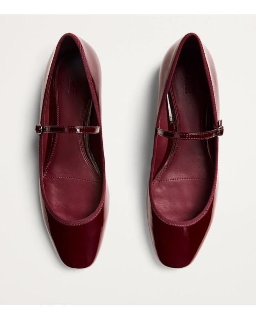 PAIGE Red Patent Leather Jolie Ballet Flats