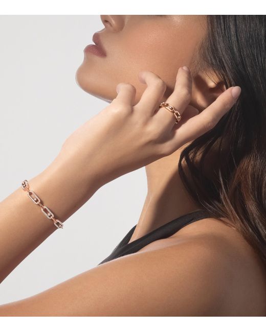 Messika White Move Link And Diamond Multi Bracelet