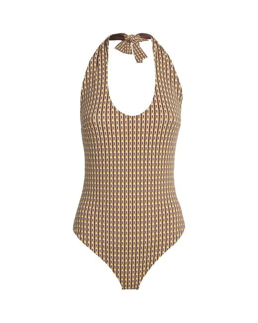 Sir Brown Geometric Cooper Swimsuit