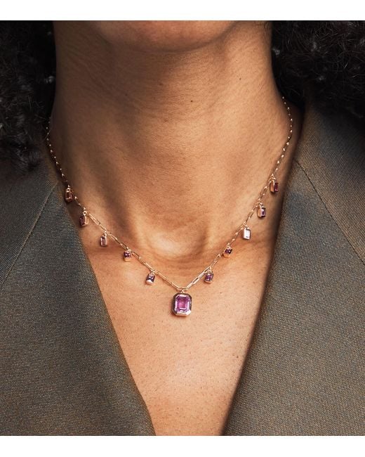 SHAY Natural And Sapphire Illusion Choker