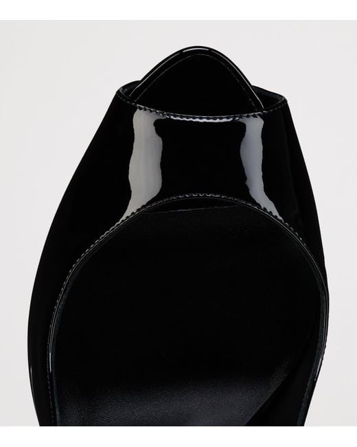 Christian Louboutin Black Lady Fanny Sling Patent Leather Slingback Pumps 120