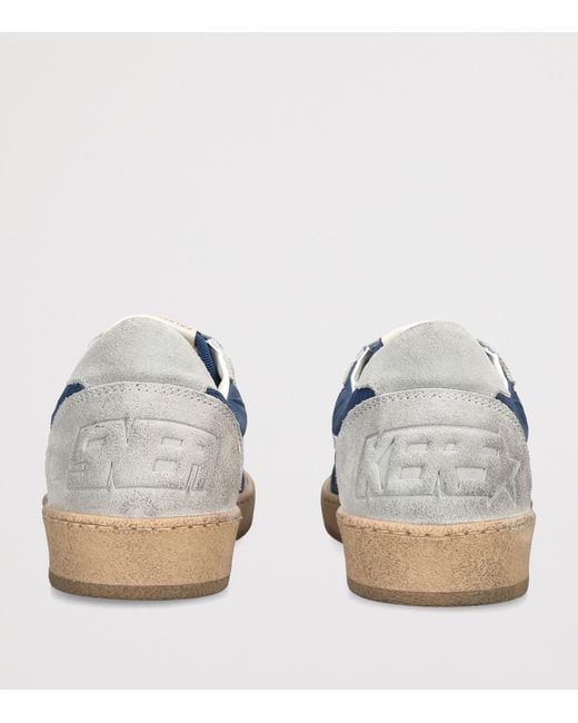Golden Goose Deluxe Brand Blue Suede Ball Star Sneakers