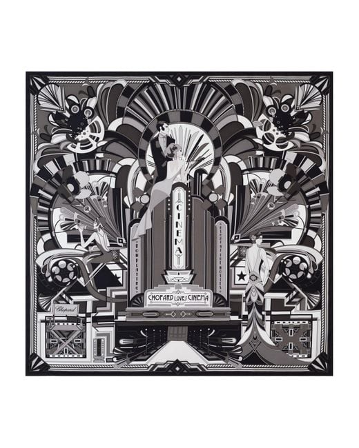 Chopard Black Silk Loves Cinema Scarf
