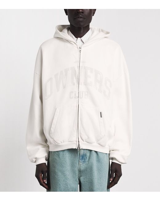 Represent White Cotton Owners Club Hoodie for men