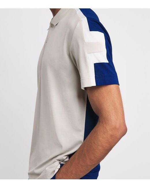 J.Lindeberg White Technical Viggo Polo Shirt for men