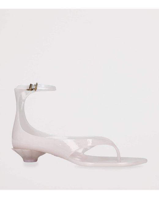 Chloé Pink Jelly Heeled Sandals 25