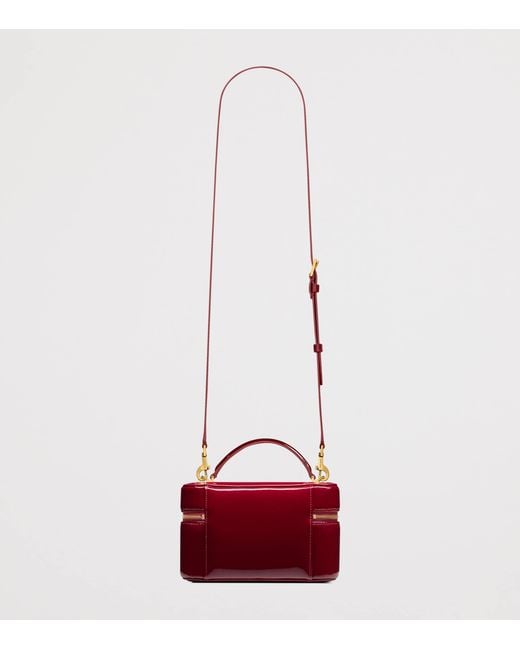 Saint Laurent Red Patent Leather Gaby Vanity Bag