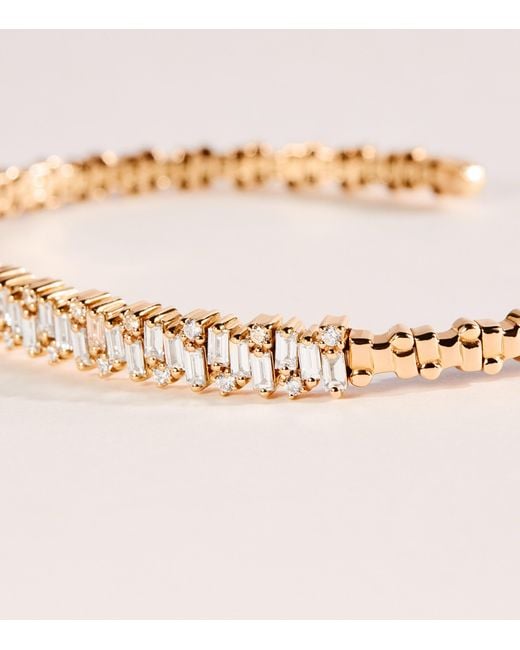 Suzanne Kalan Natural And Diamond Classic Shimmer Bangle