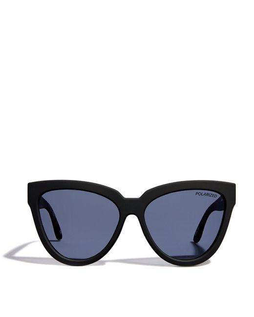 Le Specs Blue Oversized Liar Lair Sunglasses