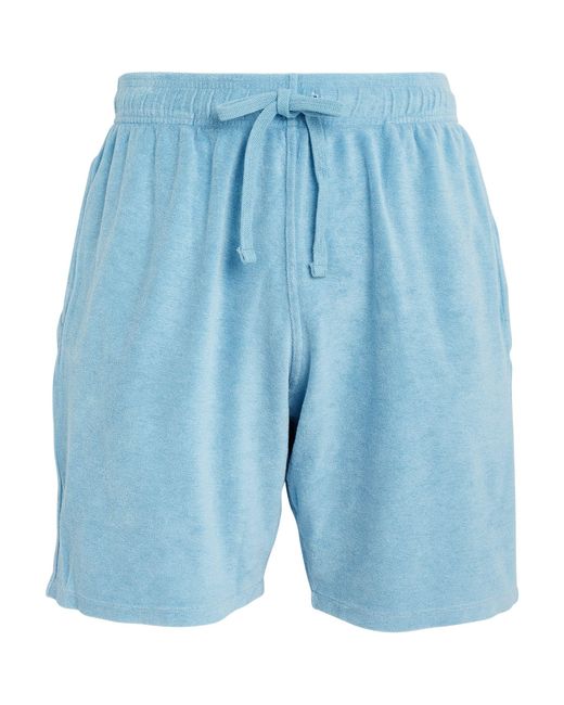 Vilebrequin Blue Terry Towelling Bermuda Shorts for men