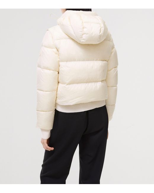 Burberry Natural Langdale Detachable-Sleeve Puffer Jacket