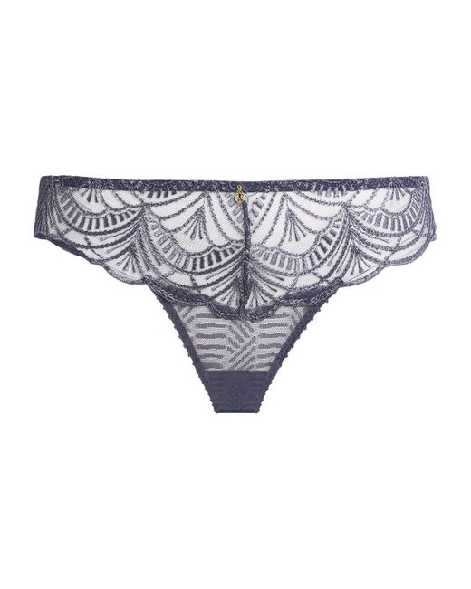 Aubade Women's Gray Lace Vibes Italian Briefs