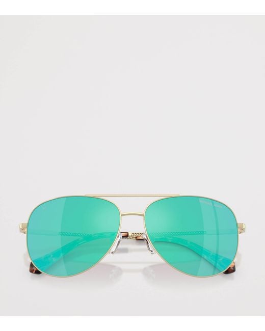 Michael Kors Green Perledo Pilot Sunglasses
