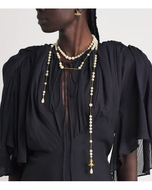 Vivienne Westwood Natural Broken Pearl Necklace