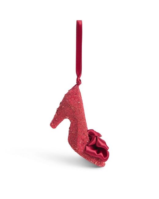 Harrods Pink Crystal-Embellished High Heel Tree Decoration