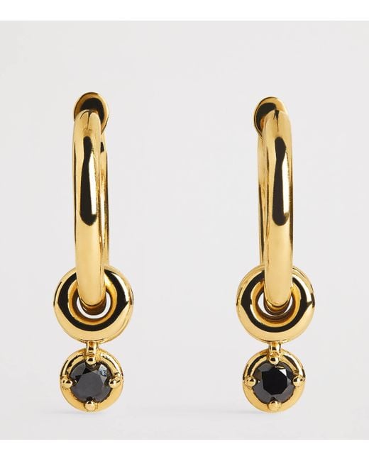 Spinelli Kilcollin Metallic And Diamond Zahra Hoop Earrings