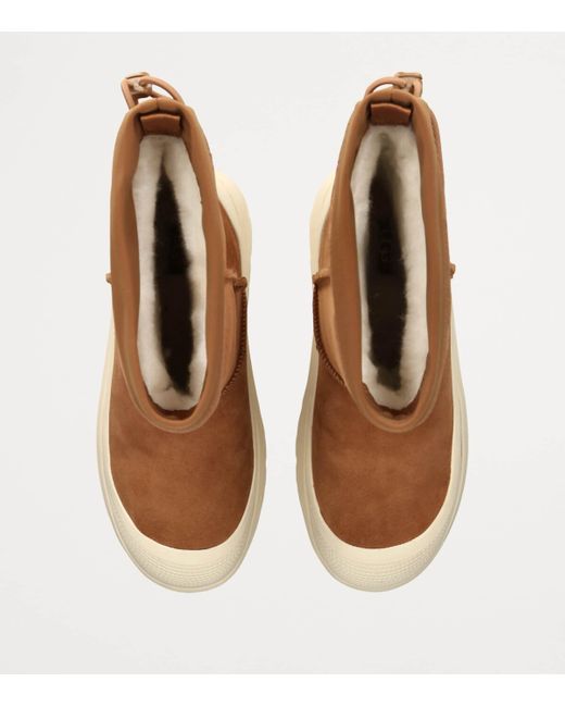 Ugg Brown Suede Short Weather Hybrid Boots for men