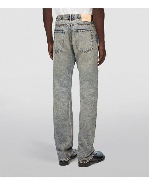 Loewe Gray Straight Jeans for men