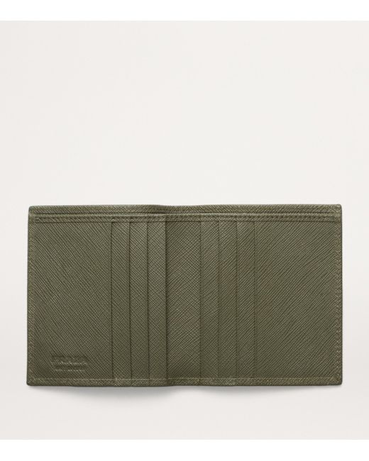 Prada Green Saffiano Leather Wallet for men