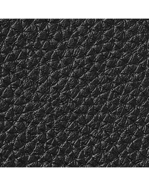 Aspinal Black Leather Passport Cover for men