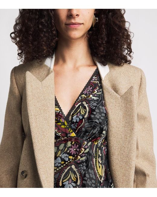 Etro Black Silk Long-Sleeve Midi Dress