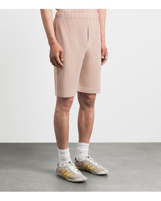 Homme Plissé Issey Miyake Natural Pleated Shorts for men