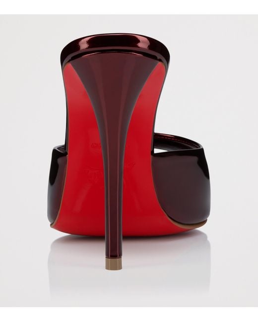 Christian Louboutin Red Miss Z Patent Leather Mules 100