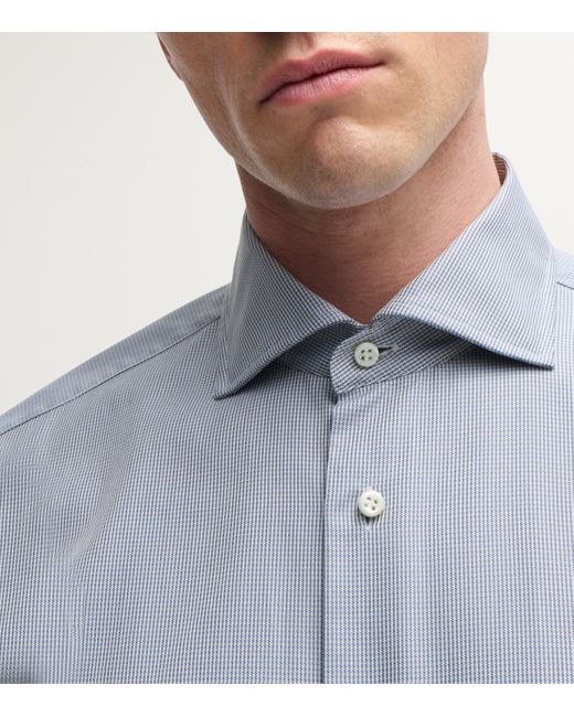 Boss Blue Organic Cotton Slim-Fit Shirt for men