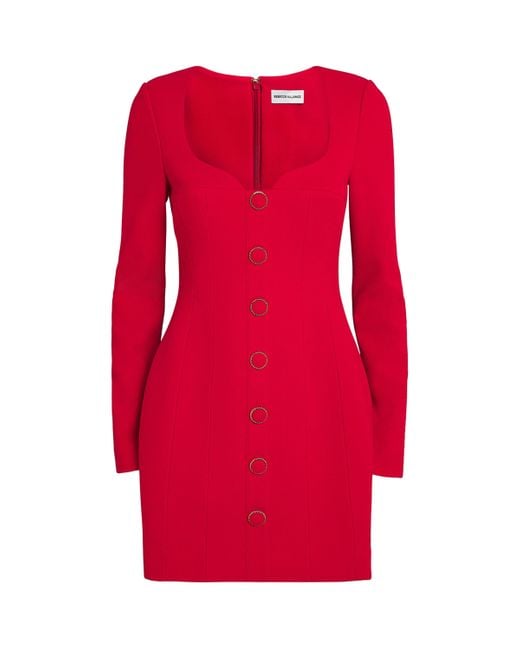 Rebecca Vallance Red Cameron Mini Dress