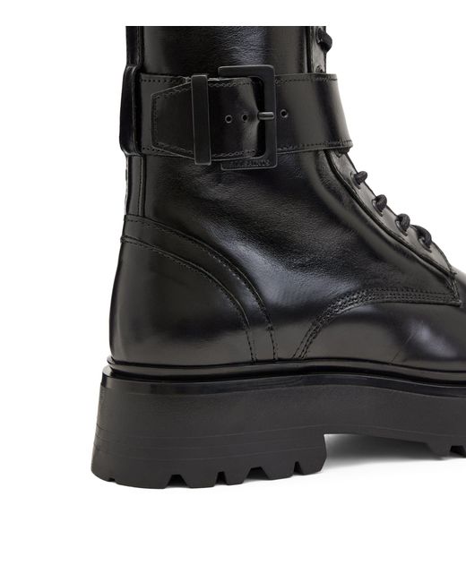 AllSaints Black Onyx Leather Boots
