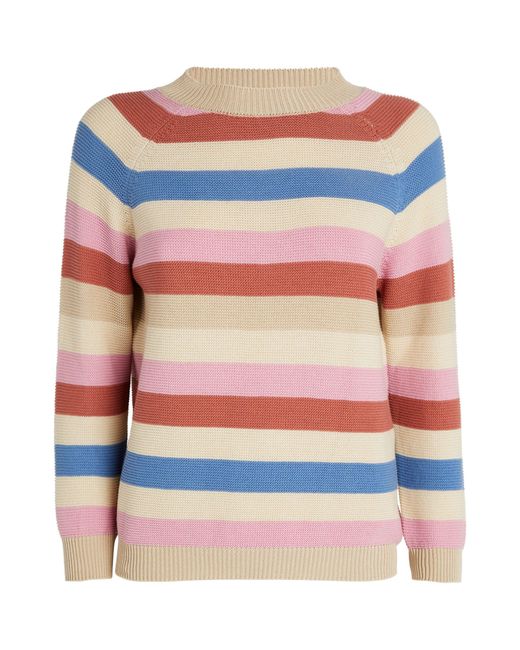 Weekend by Maxmara Multicolor Cotton Striped Sweater