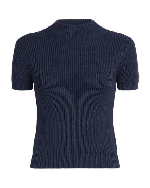 FFORME Blue Short-Sleeve Katia Sweater