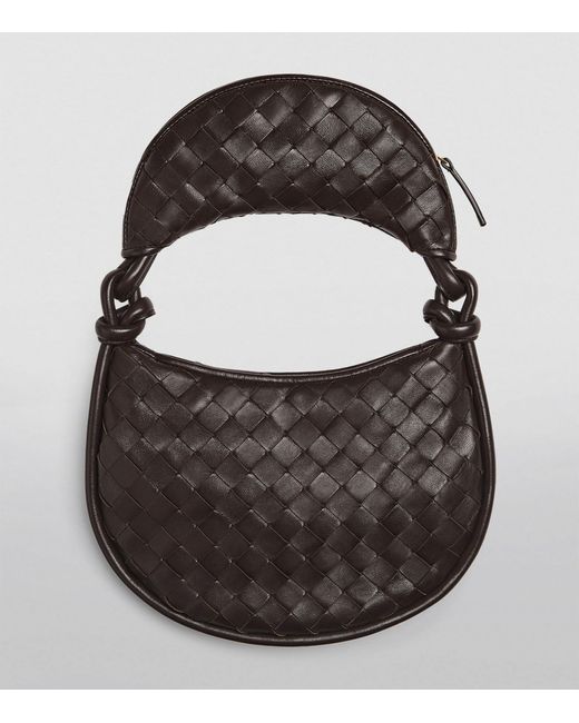 Bottega Veneta Gray Small Leather Gemelli Shoulder Bag