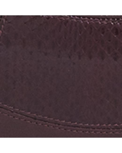 Chloé Purple Leather-Snakeskin Chain Horse Shoulder Bag