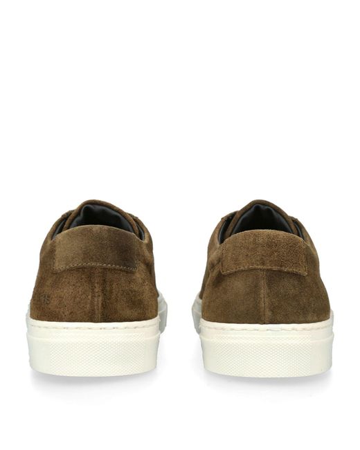 Common Projects Brown Suede Low-top Achilles Sneakers for men