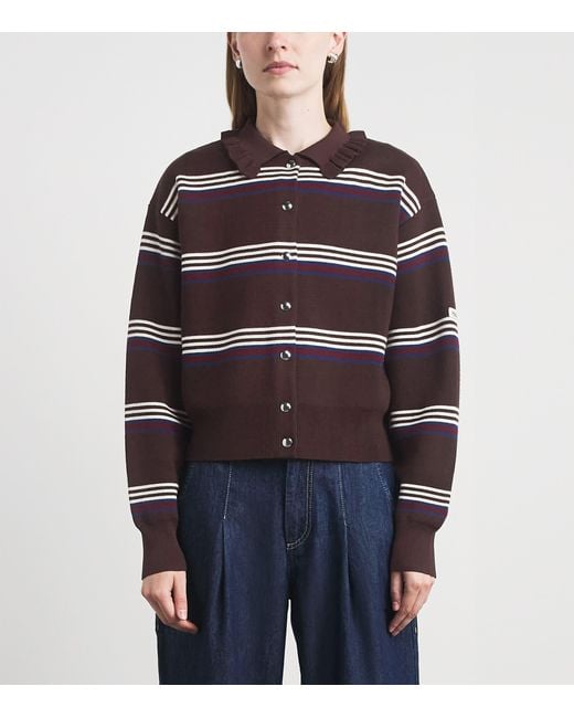 Claudie Pierlot Multicolor Wool-Blend Stripe Cardigan